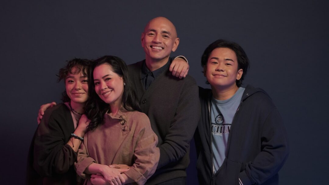 Our Goodman family (L-R): Sheena Belarmino (Natalie), Shiela Valderrama (Diana), OJ Mariano (Dan), and Vino Mabalot (Gabe). Alternately they are played by Jam Binay, Nikki Valdez, Floyd Tena, and Davy Narciso.